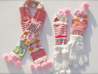 Ruffles And Stuff Socks Scarf and Gloves